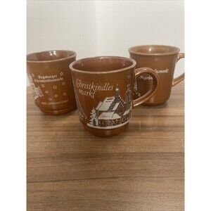 Coffee Cup Mug Germany Set Of 3 One Marked Other Not
